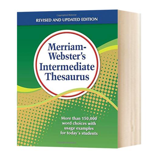 韦氏中学词典 英文原版 Merriam-Webster's Intermediate Thesaurus 新版 英文版字典工具书 进口原版英语词汇学习书籍 商品图1