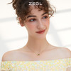 ZEGL925纯银祖母绿圆珠项链女高级感轻奢小众2022年新款潮锁骨链 商品缩略图3