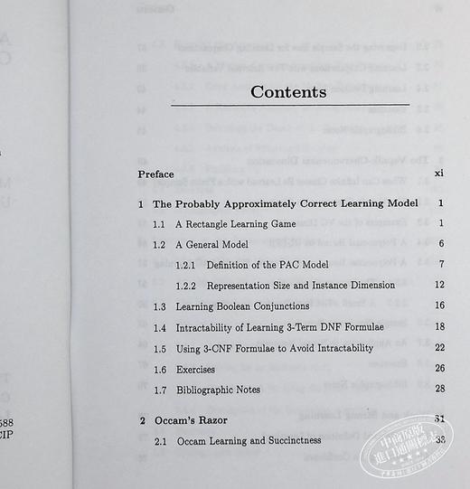 【中商原版】计算学习理论导论 An Introduction to Computational Learning Theory 英文原版 Michael J Kearns 商品图4