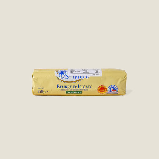 伊斯尼AOP金装淡味黄油块 250g 商品图0