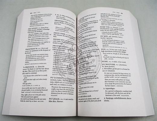 英语大词典 英文原版书 A Dictionary of the English Language 日常英语词汇 英文版字典 简奥斯汀 狄更斯 王尔德 塞缪尔约翰逊 商品图2