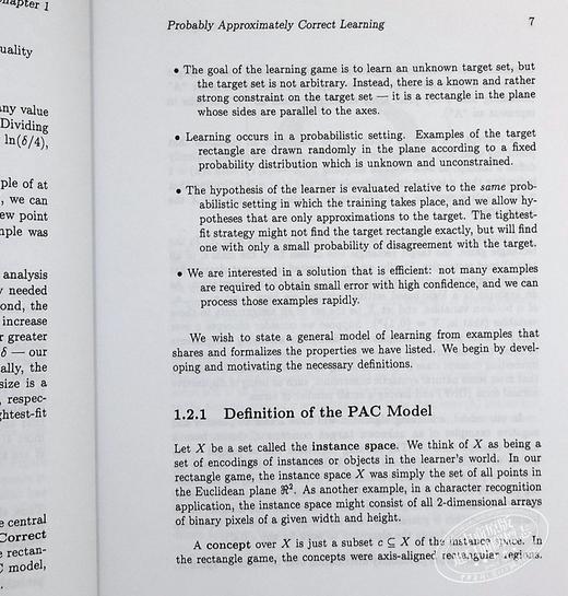 【中商原版】计算学习理论导论 An Introduction to Computational Learning Theory 英文原版 Michael J Kearns 商品图7