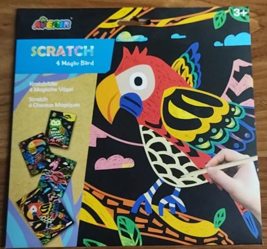 艾维尼趣味鸟类刮刮画 CH1543 商品图0