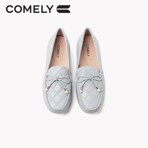 康莉软羊皮平底豆豆鞋一脚蹬KJH16322 商品图3