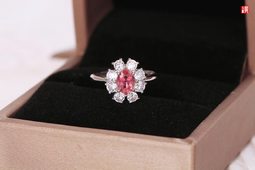 [ 初见 ]  粉碧玺银镶戒指 | 甜蜜樱花粉，温柔缱绻，火彩耀眼 商品图3