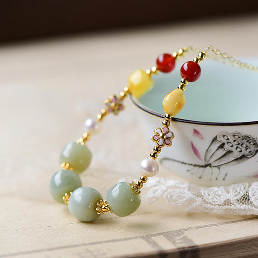 【520专场】珀派霖菲正财多宝项链手链套盒 商品图3