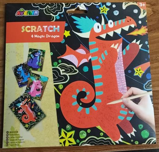 艾维尼趣味恐龙刮刮画 CH1544 商品图0