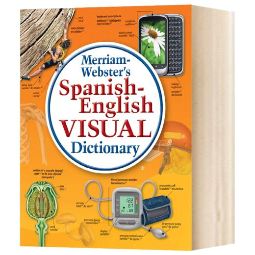 韦氏西班牙语 英语视觉词典 英文原版 Merriam Webster's Spanish English Visual Dictionary 双语词典 英文版进口学习工具书 商品图1