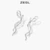 ZEGL蝴蝶结波浪长款耳环女轻奢小众设计感耳钉925银针夏季耳饰品 商品缩略图0