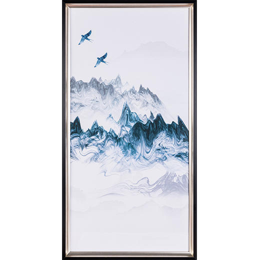 山水抽象四联幅挂画 商品图1