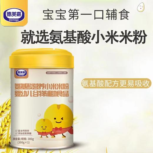 德美嘉小米氨基酸婴儿米粉低敏不含牛奶蛋白辅食米粉300g 商品图1
