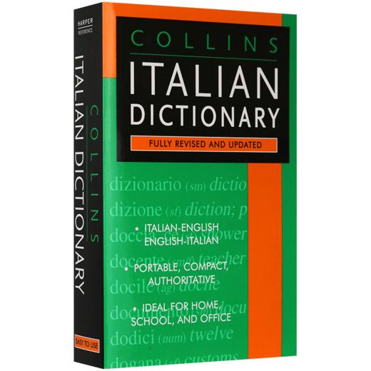 Collins柯林斯意大利语英语词典 英文原版书 意英双语字典 Collins Italian Dictionary 进口书籍 英文版 商品图1