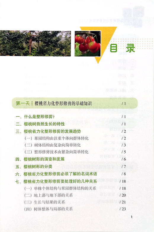 彩图版樱桃省力化整形修剪七日通【中国农业出版社】 商品图2