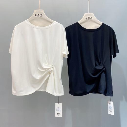 女单边打褶上衣22102 商品图0