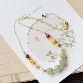 【520专场】珀派霖菲正财多宝项链手链套盒