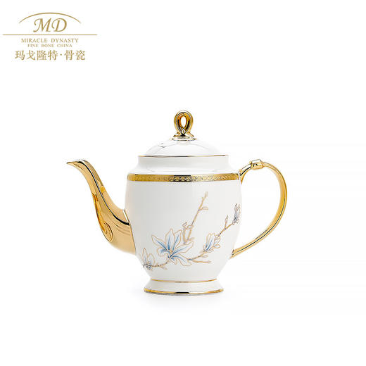 【6F】玛戈隆特 6头进博盛宴珐琅彩2人份骨瓷茶具套装 家用咖啡具礼盒包装 商品图1