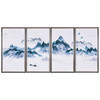 山水抽象四联幅挂画 商品缩略图0