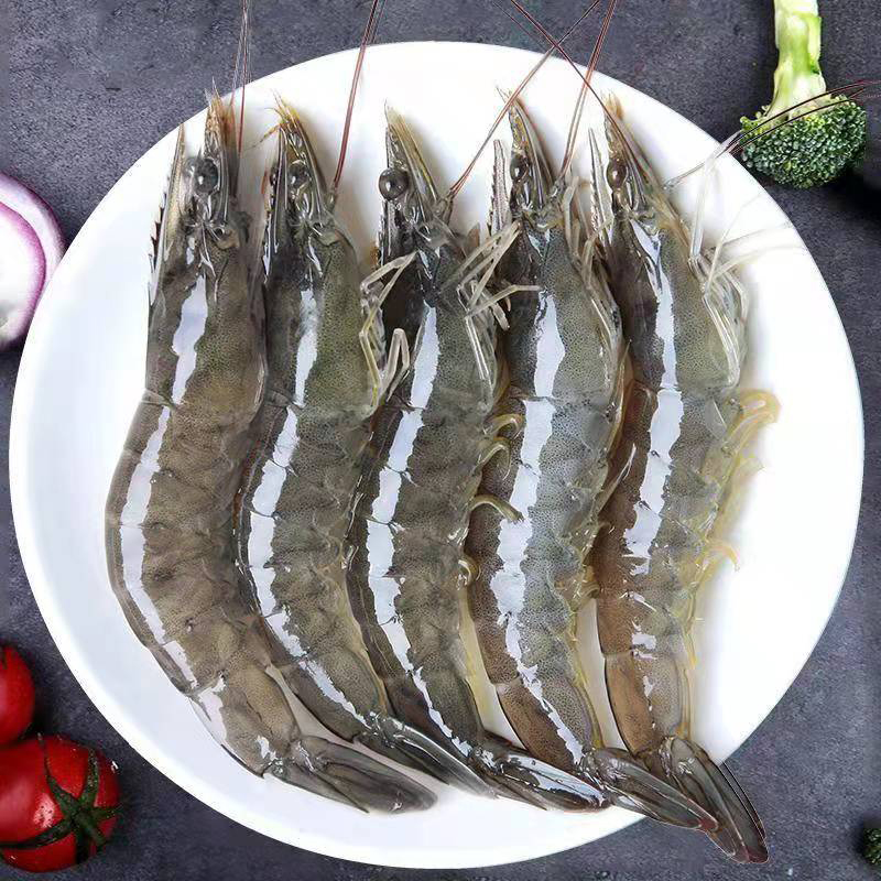 新鲜海捕大虾，液氮速冻保鲜，肉质紧实劲道，味鲜而不腻