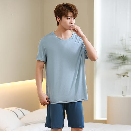 C22213七个萄子情侣撞色家居服：慵懒舒适，男女同款 商品图5