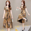 YWE ALLJ22A76减龄印花连衣裙贵夫人气质优雅a字裙 商品缩略图3