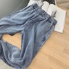 黛唯梵超薄牛仔裤女2022夏季松紧腰天丝宽松显瘦潮大码九分直筒老爹裤子 商品缩略图2