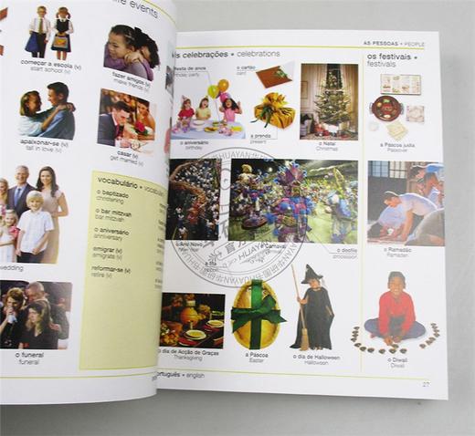 DK葡萄牙语 英语双语图解字典 英文原版 Portuguese English Bilingual Visual Dictionary 语言学习视觉词典工具书 英文版进口书 商品图1