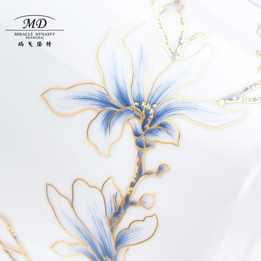 【6F】玛戈隆特 进博盛宴黄金珐琅彩幸福小鸟对杯 木把手家用茶杯水杯咖啡杯骨瓷杯情侣对杯礼盒包装 商品图3