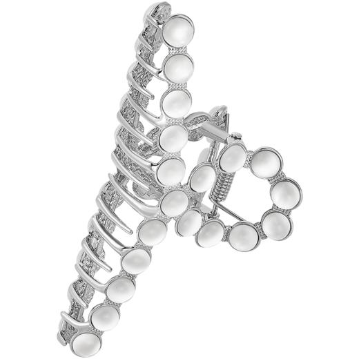 ZEGL金属抓夹女后脑勺大号设计感小众气质人造猫眼石发饰夏季头饰 商品图2