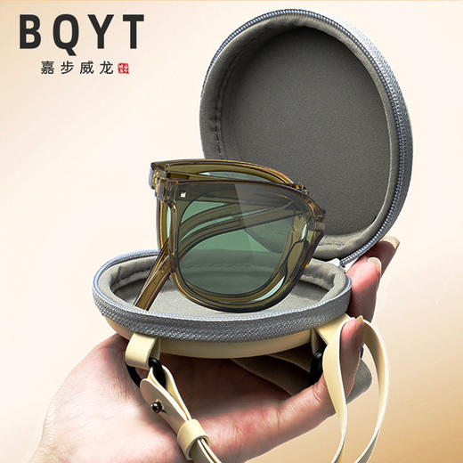 抖音同款TR折叠墨镜气垫墨镜女防晒开车百搭潮流防紫外线太阳镜 商品图0