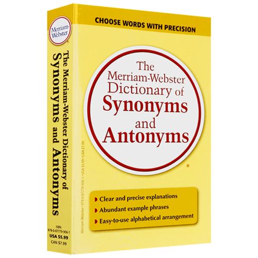 韦氏英语同义词反义词词典字典韦小黄英文原版Merriam Webster Dictionary of Synonyms and Antonyms搭word power英语小绿小白书 商品图4