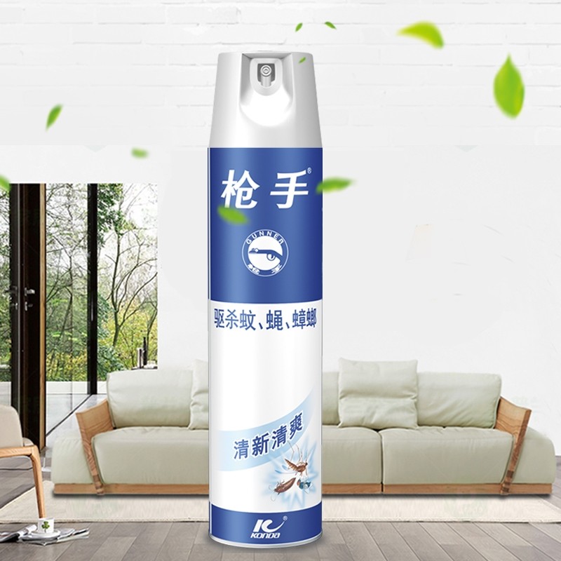 日化 枪手清新清爽杀虫剂 600ml.