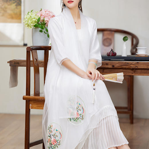 新款改良，刺绣旗袍中国风外披宽松外搭OG-6336 商品图1
