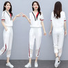 新款简约时尚气质减龄V领设计休闲舒适两件套装HR-WW8059 商品缩略图2