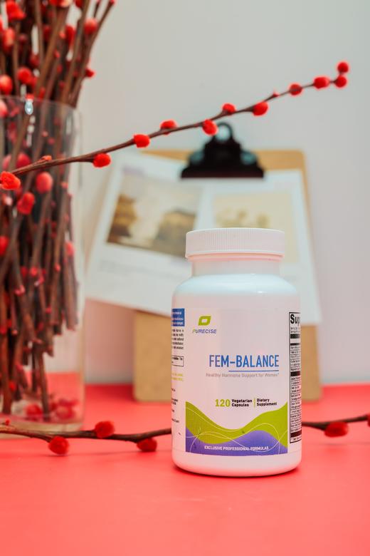 【复合女性综合胶囊】Fem Balance 120粒 女性荷er蒙平衡 多重植物精华草本支持 更年期 PMS症状 代谢平衡 Purecise 商品图0