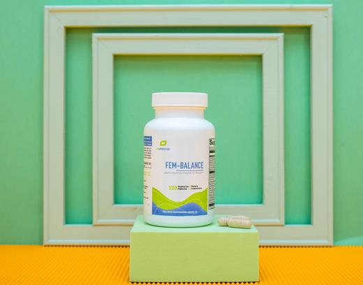 【复合女性综合胶囊】Fem Balance 120粒 女性荷er蒙平衡 多重植物精华草本支持 更年期 PMS症状 代谢平衡 Purecise 商品图1