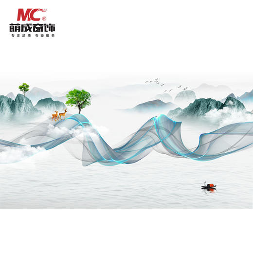 定制数码印花纱（加厚金刚纱底）/布料/印花 商品图2