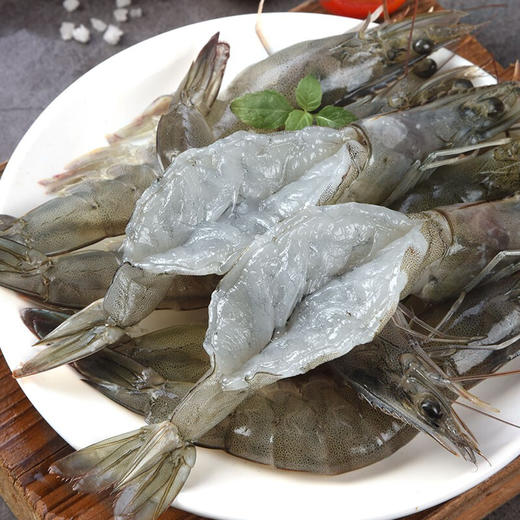 新鲜海捕大虾，液氮速冻保鲜，肉质紧实劲道，味鲜而不腻 商品图1
