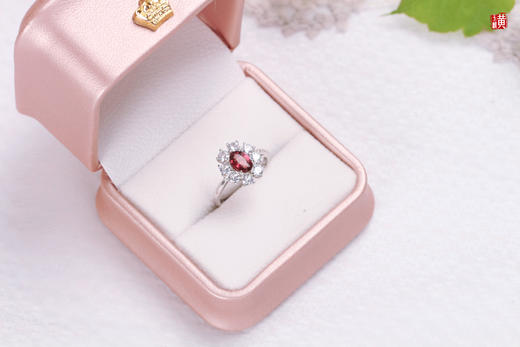 [ 莫吉托 ]  粉红碧玺银镶戒指 | 浪漫粉红，像杯中摇晃的红酒，醇厚热烈，艳绝一方 商品图2