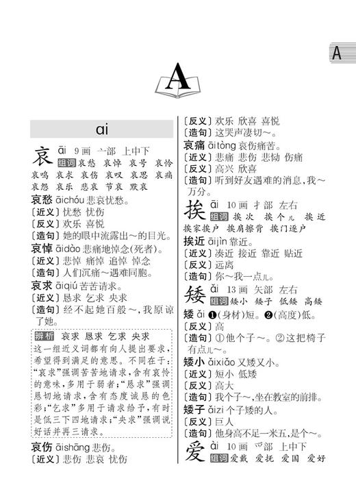 同义词近义词反义词组词造句多音多义字词典】 中小学生功能工具书 商品图4
