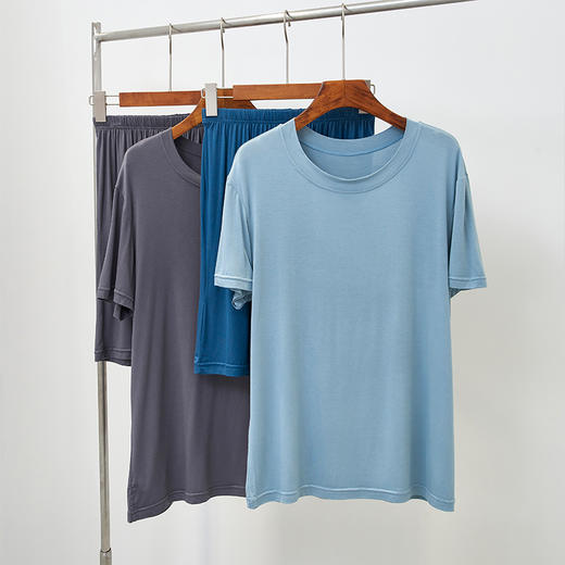 C22213七个萄子情侣撞色家居服：慵懒舒适，男女同款 商品图9