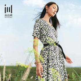 水云间22年夏日常周末碎花复古清新连衣裙12220892