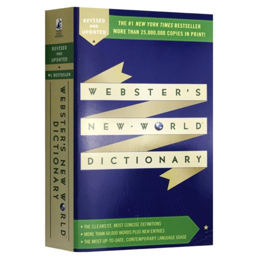 韦氏新世界英语词典 英文原版 Webster's New World Dictionary 英文版韦氏英英词典工具书进口原版美语字典 可搭单词的力量 商品图1