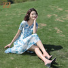 佐尔美夏季新款 桑蚕丝真丝乔其连衣裙女E12LS114 商品缩略图1