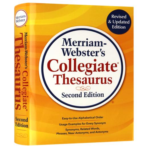 韦氏大学词源字典 英文原版 Merriam-Webster's Collegiate Thesaurus 英文版词典工具书 进口原版英语书籍 商品图3