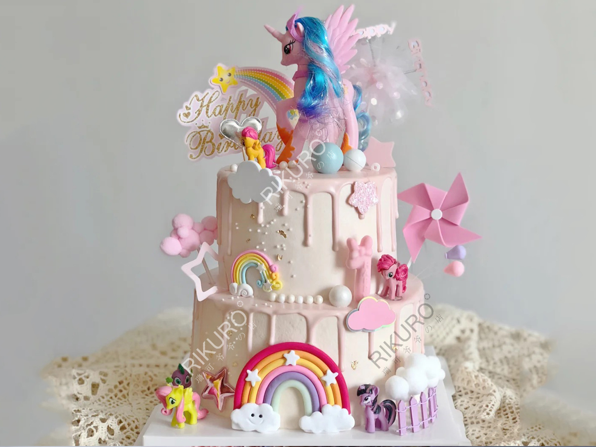 【小马宝莉】鲜果奶油蛋糕（粉/蓝）