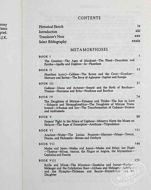 预售 【中商原版】奥维德：变形记（牛津世界经典系列）英文原版 Metamorphoses (Oxford Worlds Classics) 商品图4