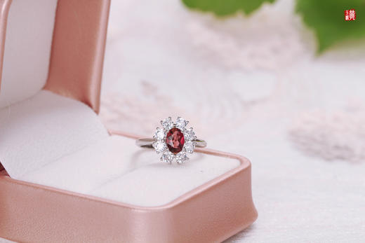 [ 莫吉托 ]  粉红碧玺银镶戒指 | 浪漫粉红，像杯中摇晃的红酒，醇厚热烈，艳绝一方 商品图1