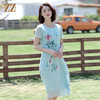佐尔美夏季新款 桑蚕丝真丝乔其连衣裙女E12LS108 商品缩略图1