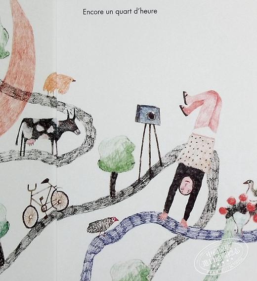 预售 【中商原版】插画师Camille Chevrillon 再过一刻钟 绘本 Encore un quart d heure 法文原版 Françoise Lison Leroy 商品图8