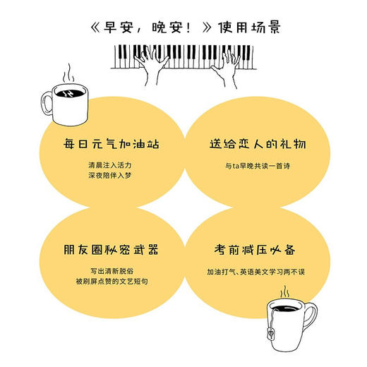 早安 晚安 乔尼·孙 著 曼纽尔米兰达每日诗文插画集 清新脱俗的文艺短句 温暖励志诗歌文字 减压幽默绘本情侣创意礼物书 商品图1
